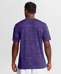 Nike Men's Purple Minnesota Vikings Sideline Double Covered Dri-fit Velocity T-Shirt