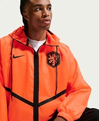 Nike Men's Orange Netherlands National Team 2026 Anthem Dri-fit Full-Zip Hooded Jacket