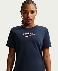 Nike Women's Blue England National Team Wordmark T-Shirt
