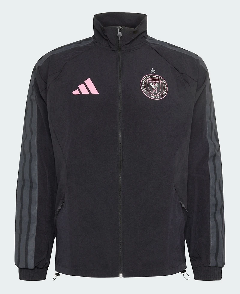 Adidas Men's Black Inter Miami Cf 2026 Anthem Raglan Full-Zip Jacket