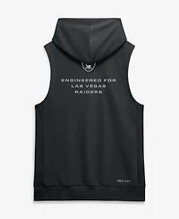 Nike Men's Black Las Vegas Raiders Sideline Standard Issue Dri-fit Sleeveless Hoodie
