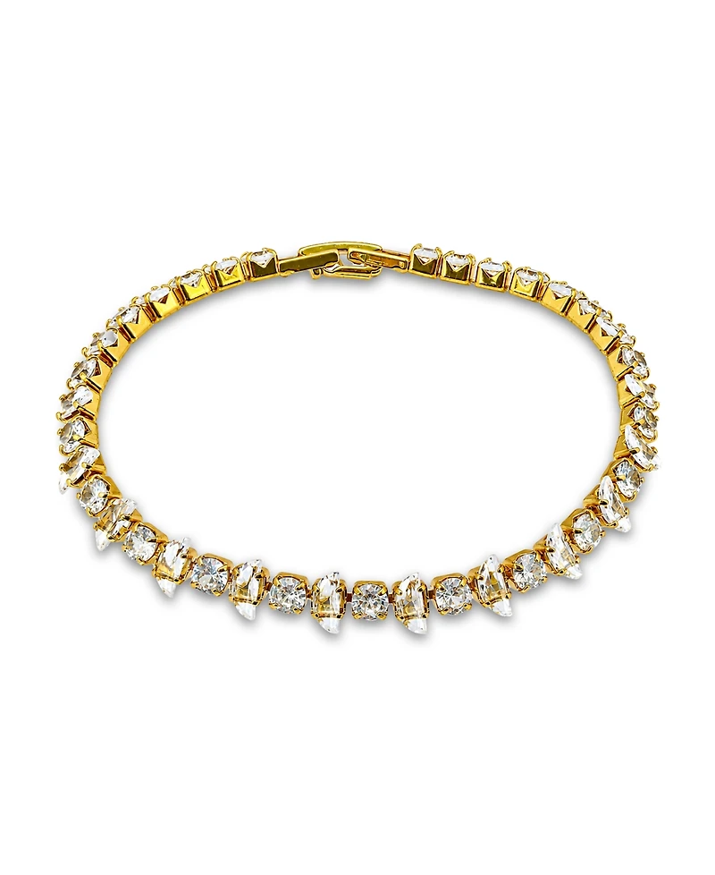 Macy's 14k Gold-Plated Cubic Zirconia Link Bracelet