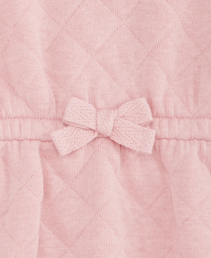 First Impressions Baby Girls' 0M-24M Quilted Heart-Patch Coverall, Macy's Exclusive