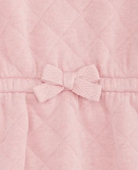 First Impressions Baby Girls' 0M-24M Quilted Heart-Patch Coverall, Macy's Exclusive