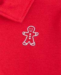 First Impressions Baby Boys' 3M-24M Mix & Match Long-Sleeve Gingerbread Polo T-Shirt, Macy's Exclusive