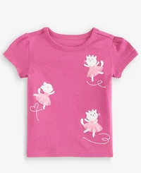 First Impressions Baby Girls' 3M-24M Mix & Match Short-Sleeve Ballerina Cat T-Shirt, Macy's Exclusive
