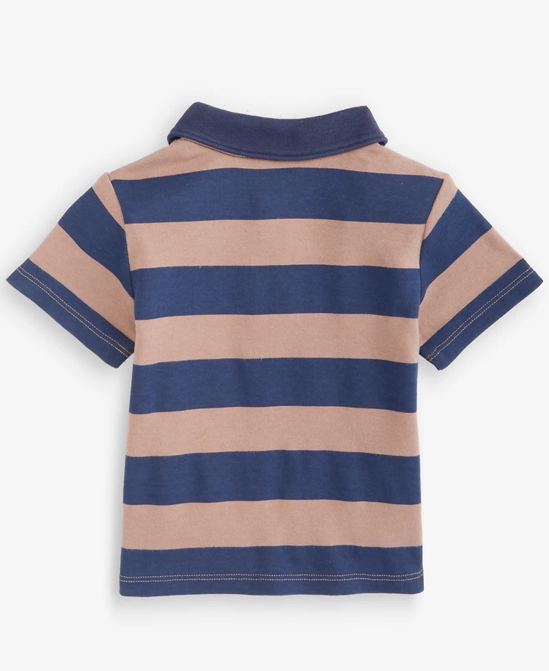 First Impressions Baby Boys' 3M-24M Mix & Match Short-Sleeve Rugby-Stripe Polo T-Shirt, Macy's Exclusive