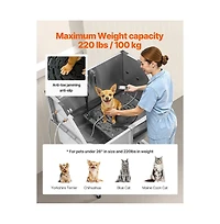 Ruie 38 inch Stainless Steel Dog Washing Station Pet Grooming Tub Hot Cold Faucet
