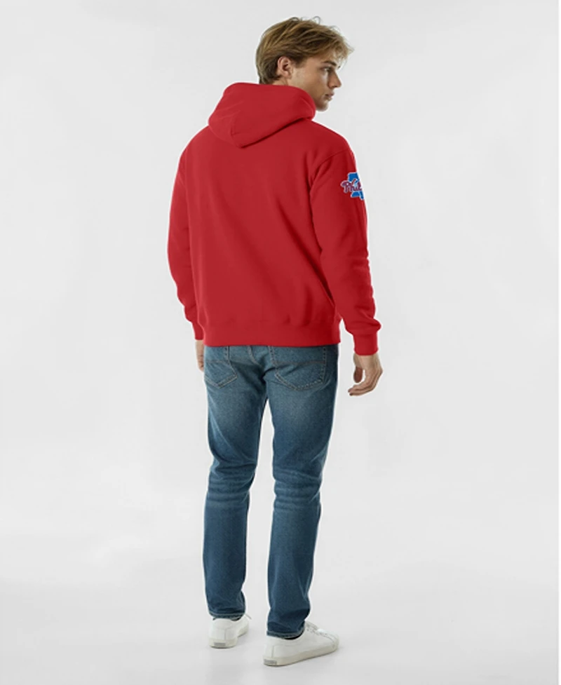Champion Men's Red Philadelphia Phillies Reverse Weave Chenille Hoodie