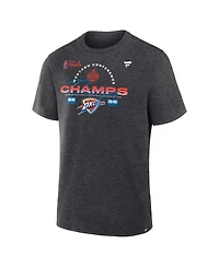 Fanatics Men's Charcoal Oklahoma City Thunder 2026 Western Conference Champions Roster T-Shirt