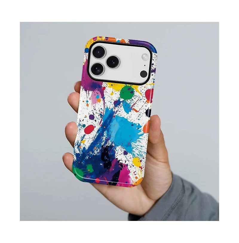 Gonez Case for iPhone 17 Pro Max, 2-in-1 Dual-Layer Shockproof Protection, Street Art Style Glossy