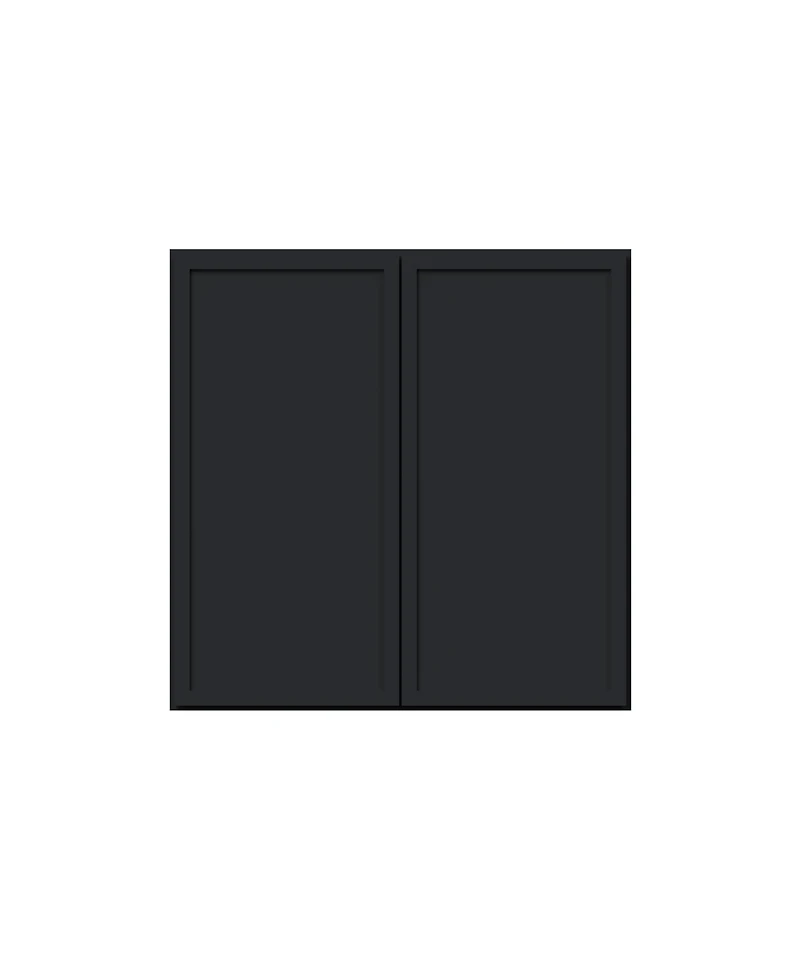 Boyel Living Double Door Short Wall Cabinet with Shelves, Ready to Assemble Kitchen Cabinet with Solid Wood Frame, Soft-Close Slides and Hinge