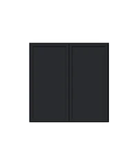 Boyel Living Double Door Short Wall Cabinet with Shelves, Ready to Assemble Kitchen Cabinet with Solid Wood Frame, Soft-Close Slides and Hinge