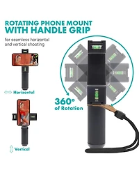 Movo iVlogger-pro Vlogging Kit for iPhone/Android Smartphones with Mic, Light, Tripod, and More