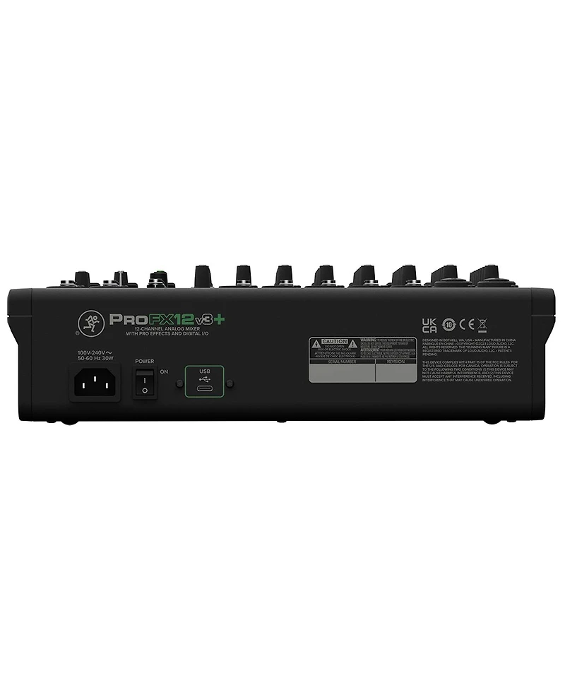 Mackie ProFX12v3+ 12-Channel Analog Mixer With Enhanced FX, Usb Recording Modes And Bluetooth