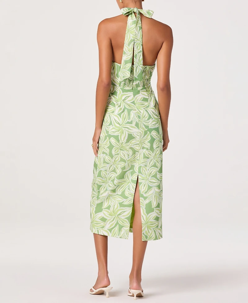 Astr the Label Women's Anita Halter Neck Midi Dress