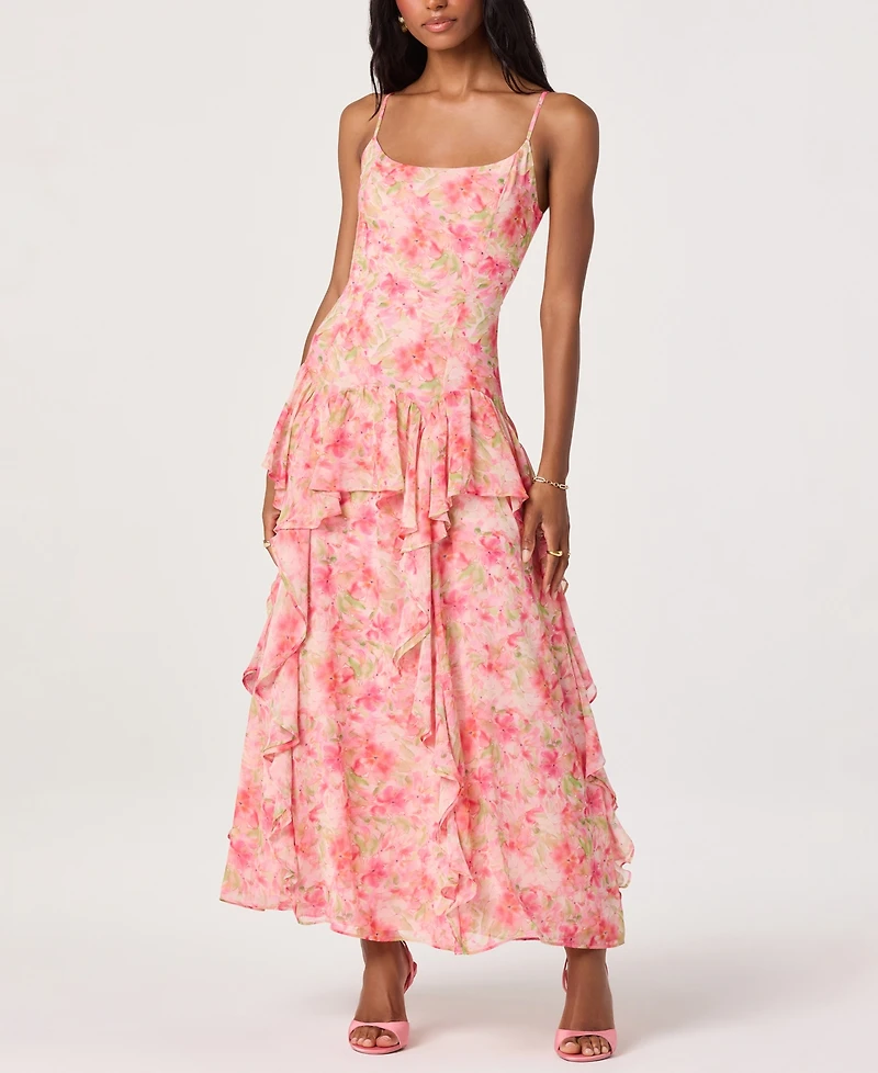 Astr the Label Women's Livia Scoop Neck Sleeveless Maxi Dress