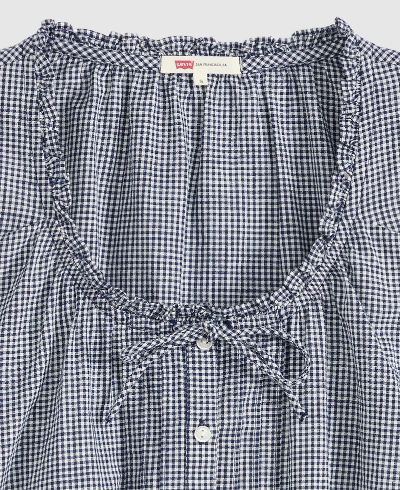 Levi's Plus Chiara Front Button Short-Sleeve Blouse