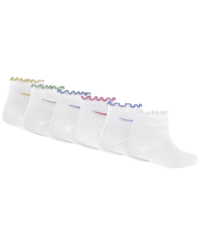 Nike Little Girls 6-Pack Lettuce Ankle Socks