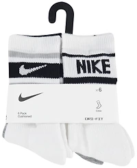 Nike Boys' and Girls' 4-7 Varsity Cushioned Crew Socks, 6-Pack