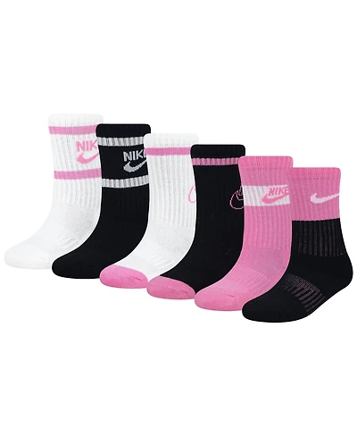 Nike Little Kids 6-Pack Retro Crew Socks