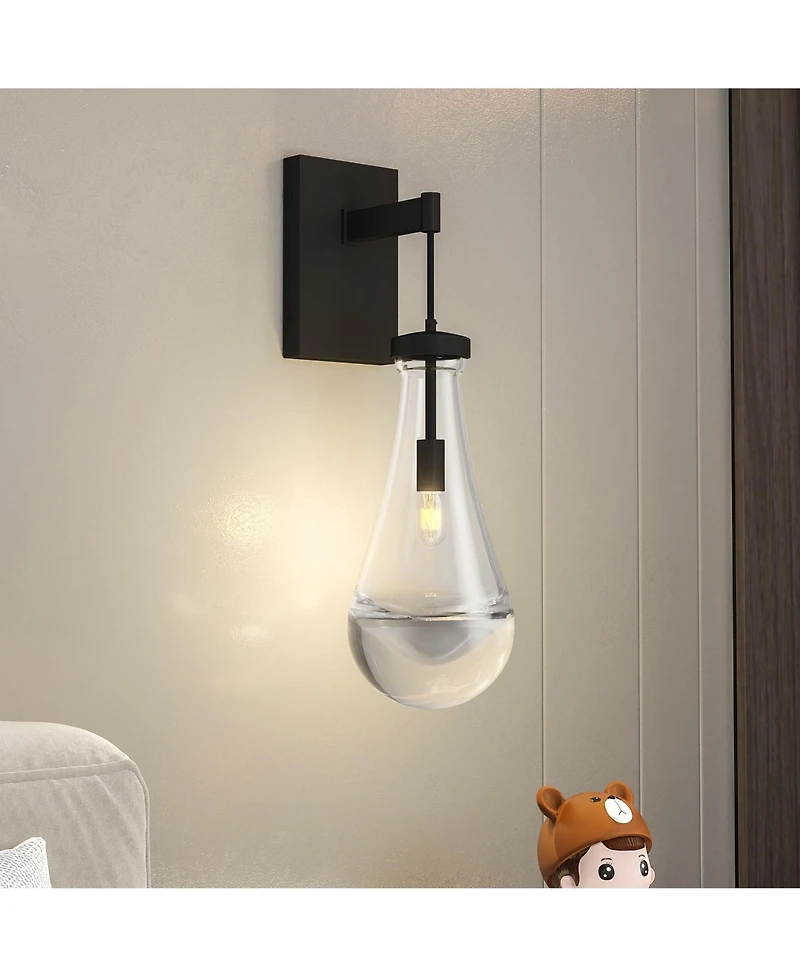 Midola Wall Sconces, Wall Sconces Modern Bathroom Lights, Sconces Wall Lighting with Clear Glass, Wall Mounted Light Wall Lamp for Living Room Hallway