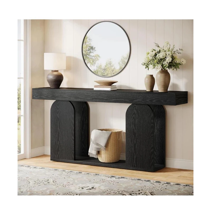 Slickblue Rustic Console Table for Sofa, Hallway, or Entryway