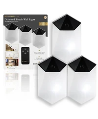 Bell + Howell -Pack Wireless Touch Led Wall Light Sconces with Remote