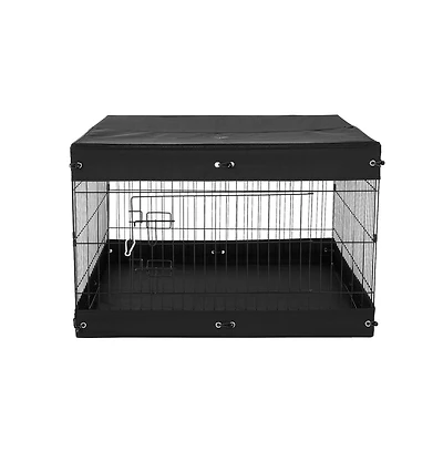 Ruie Square 4 Panel Metal Dog Exercise Pen 24 x 36 in Indoor Outdoor Playpen