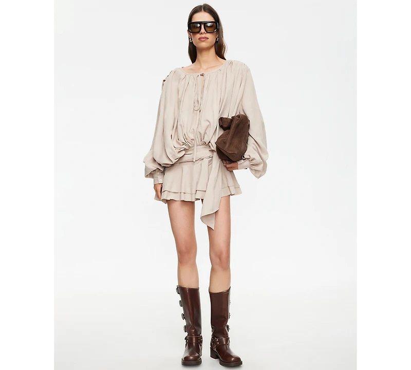 Lioness Women's Long-Sleeve Crewneck Mini Dress