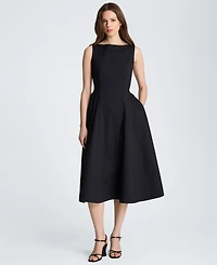 Kenneth Cole Women's Sleeveless Boat Neck Midi Dress