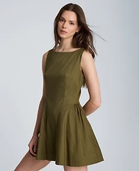 Kenneth Cole Women's Sleeveless Boatneck Mini Dress