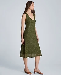 Kenneth Cole Women's Bias Scoop Neck Long Slip Dress