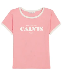 Calvin Klein Girls' 7-16 Logo Short-Sleeve T-Shirt