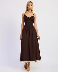 En Saison Women's Stella Mixed Media Sleeveless Dress