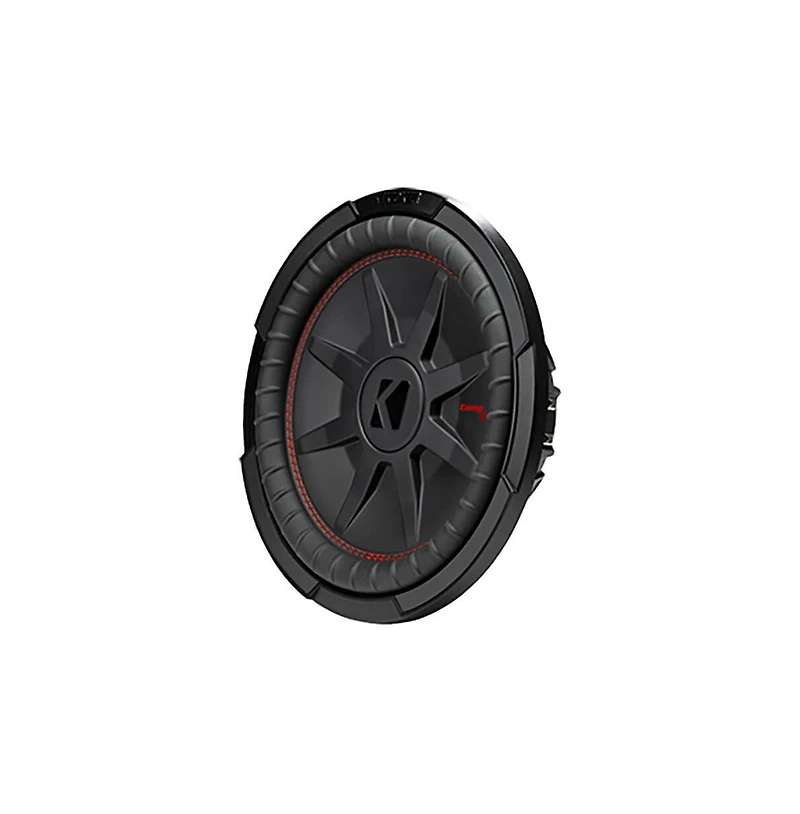 Kicker 12" CompRT 4-Ohm Subwoofer Slim Design High-Performance Bass - 48CWRT124
