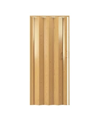 sumyeg With Pvc Foldable Accordion Door Room Divider for Indoor Space Separation and Privacy Use