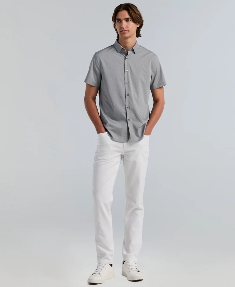 Perry Ellis Men's Slim-Fit Short-Sleeve Shirt