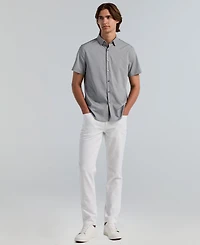 Perry Ellis Men's Slim-Fit Short-Sleeve Shirt