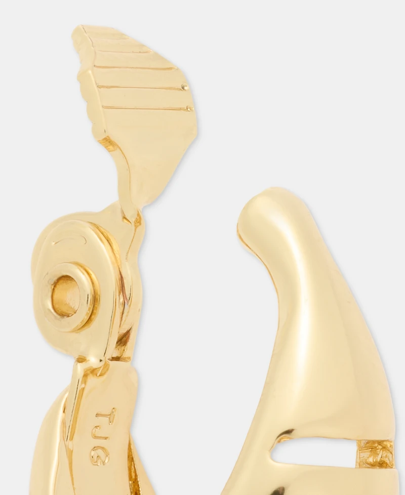 Anne Klein Medium Openwork Clip-On Hoop Earrings, 1.08"