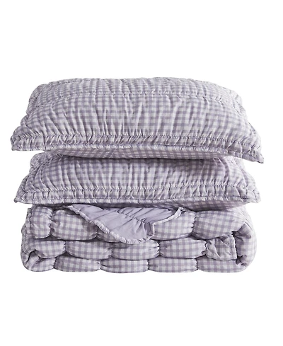 Linery & Co Gingham Quilt Set With Shams