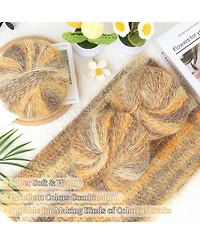 Aeelike 6-Piece Gradient Yarn Set for Crocheting, 50g Each, Soft Ombre Yarn Skeins for Diy Blankets Scarves Hats