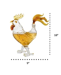 The Wine Savant Rooster 17 oz. Whiskey Decanter