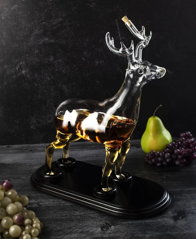 The Wine Savant Stag Antler 25 oz. Decanter