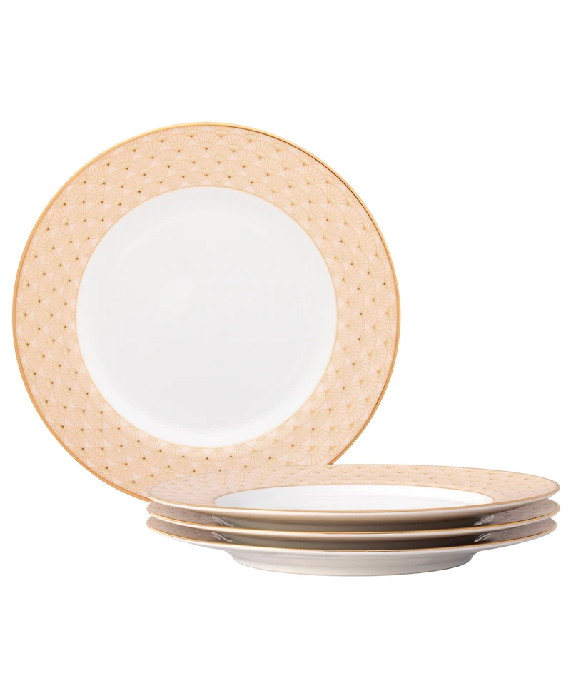 Noritake Trocadero Gold-Tone Salad Plates, Set of 4