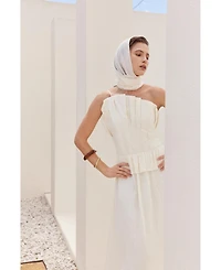 English Factory Women's Ruffled Tube Top Dress