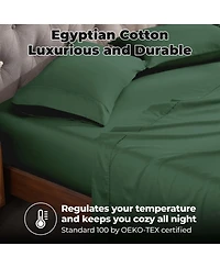 Superior Egyptian Cotton 300 Thread Count Solid Bed Sheet Set