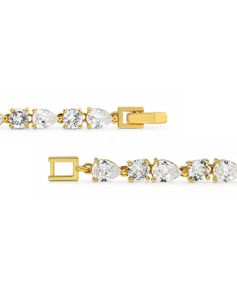 Macy's Pear Cubic Zirconia Link Bracelet