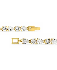 Macy's Pear Cubic Zirconia Link Bracelet
