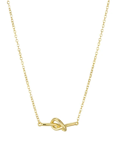 St. Moran Gold Knotted Bar Gloria Necklace